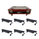 Location 6 x Barres leds Batterie 6x15w + Flight